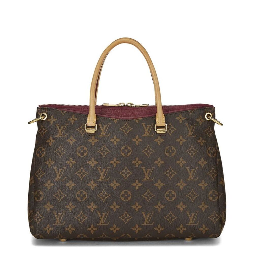 Louis Vuitton Burgundy Monogram Coated Canvas Pallas (Authentic Pre-Loved)